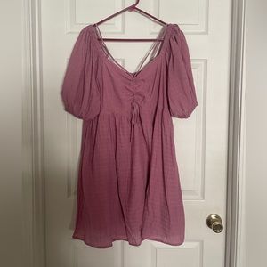 ARULA Pink Linen Dress - A (14/16)